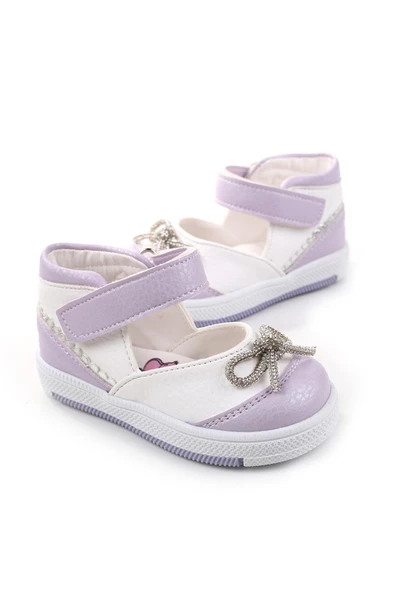 Şirin Bebe 3814 Ortopedik Kız Bebek İlk Adım Ayakkabı Sandalet - 5