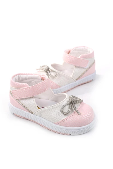 Şirin Bebe 3814 Ortopedik Kız Bebek İlk Adım Ayakkabı Sandalet - 4