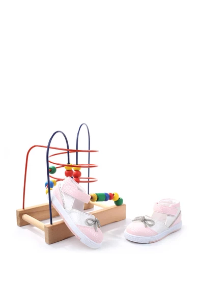 Şirin Bebe 3814 Ortopedik Kız Bebek İlk Adım Ayakkabı Sandalet - 3