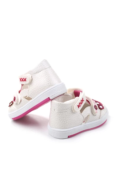 Şirin Bebe 2223-28 Ortopedik Kız Bebek İlk Adım Ayakkabı Sandalet - 6