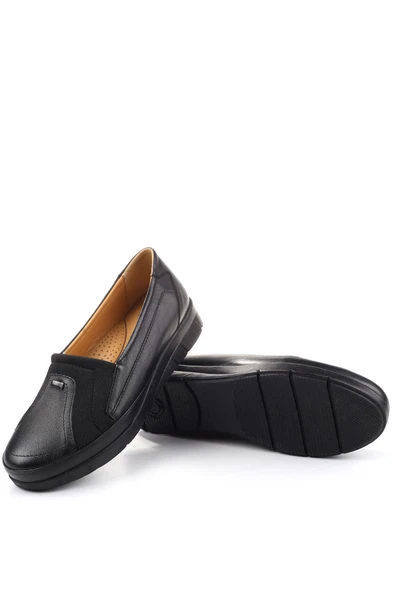 Papuç Sepeti 3770 Kadın Ortopedik Taban Deri Ayakkabı - Resim 5