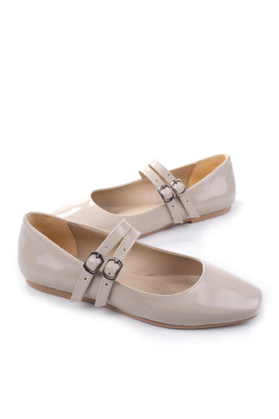 Papuç Sepeti 333 Kadın Rugan Babet Ayakkabı - Resim 3