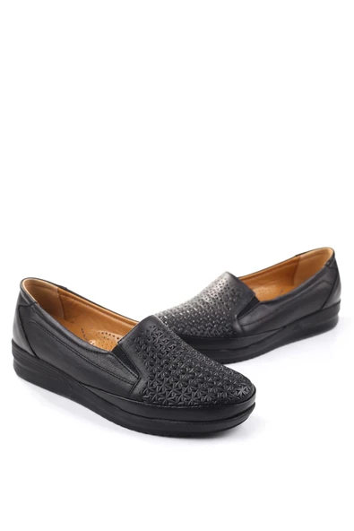 Papuç Sepeti 3772 Kadın Ortopedik Taban Deri Ayakkabı ürün görseli 1