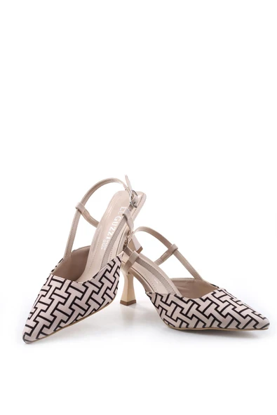 Le Guzzi 3857 Kadın Saten 8 Cm Topuklu Ayakkabı - Resim 6