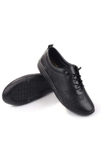 Tardelli 7000 Kadın Günlük Hakiki Deri Ortopedik Ayakkabı - Resim 3