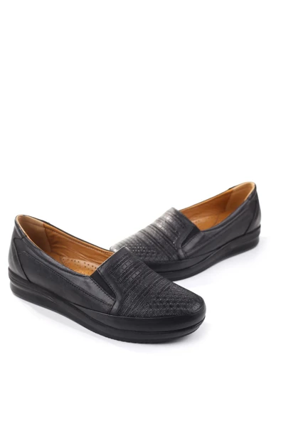 Papuç Sepeti 3769 Kadın Ortopedik Taban Deri Ayakkabı ürün görseli 1