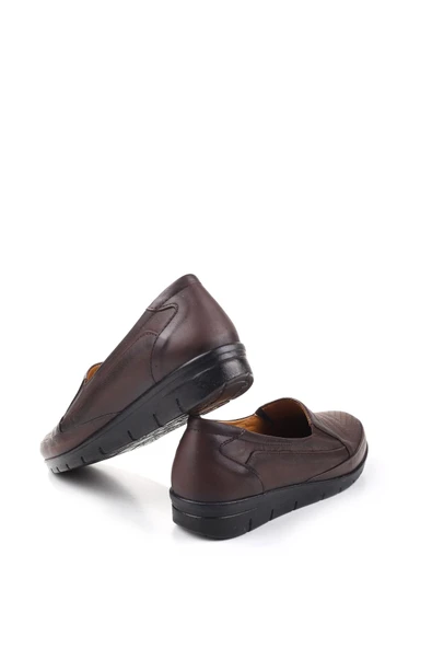 Papuç Sepeti 3769 Kadın Ortopedik Taban Deri Ayakkabı - Resim 8