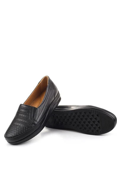 Papuç Sepeti 3769 Kadın Ortopedik Taban Deri Ayakkabı - Resim 9