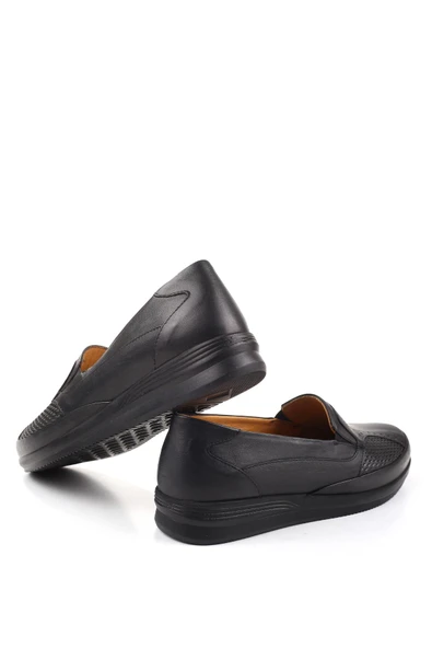 Papuç Sepeti 3775 Kadın Büyük Numara Ortopedik Taban Deri Ayakkabı - Resim 5