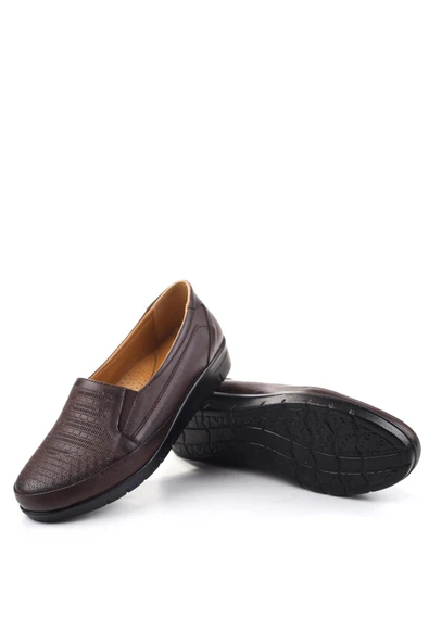 Papuç Sepeti 3769 Kadın Ortopedik Taban Deri Ayakkabı - Resim 10