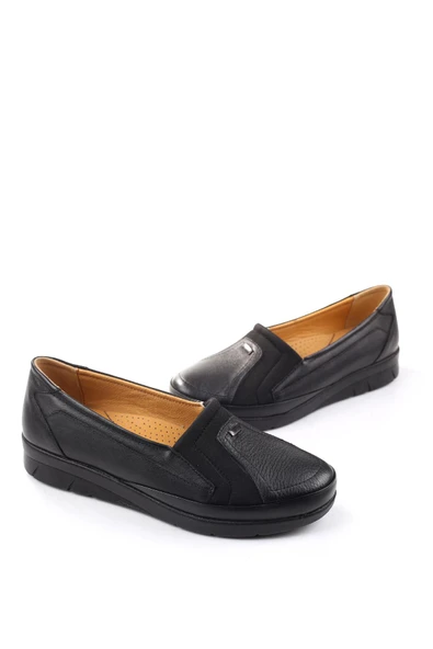 Papuç Sepeti 3770 Kadın Ortopedik Taban Deri Ayakkabı ürün görseli 1