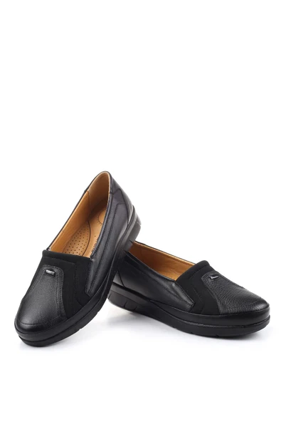 Papuç Sepeti 3770 Kadın Ortopedik Taban Deri Ayakkabı - Resim 3