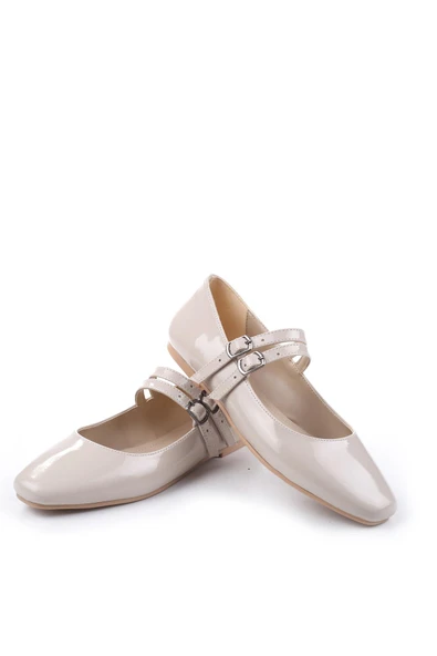 Papuç Sepeti 333 Kadın Rugan Babet Ayakkabı - Resim 12