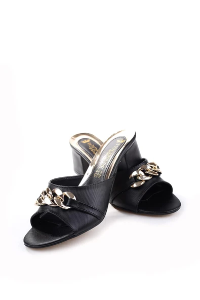 Papuç Sepeti 3924 Kare Topuk  Bayan Terlik - Resim 5