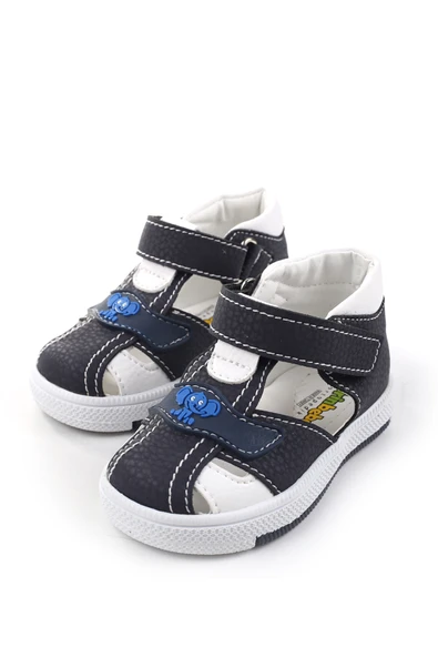 Şirin Bebe 3811 Ortopedik Erkek Bebek İlk Adım Ayakkabı Sandalet - Resim 5