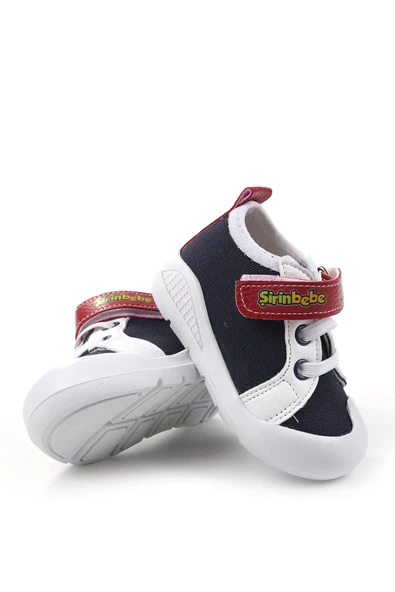 Şirin Bebe 3816 İlk Adım Ortopedik Erkek Bebek Yazlık Keten Ayakkabı - Resim 9