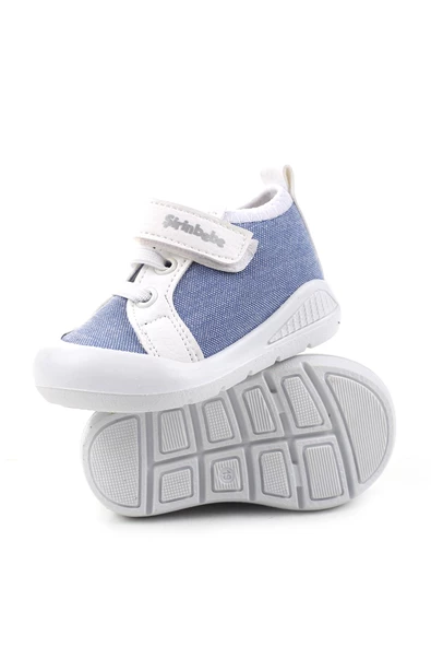 Şirin Bebe 3816 İlk Adım Ortopedik Erkek Bebek Yazlık Keten Ayakkabı - 12