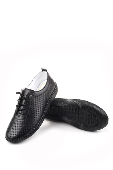 Tardelli 7000-1 Hakiki Deri Ortopedik Taban Kadın Ayakkabı - Resim 5