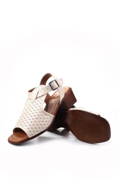 Papuç Sepeti Frzn-1613 Kadın 4,5 Cm Topuklu Yazlık Ayakkabı - Resim 11