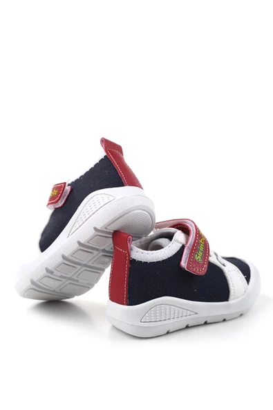 Şirin Bebe 3816 İlk Adım Ortopedik Erkek Bebek Yazlık Keten Ayakkabı - 11