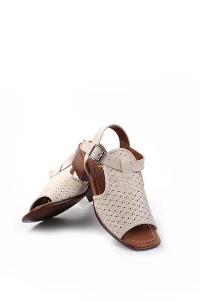 Papuç Sepeti Frzn-1613 Kadın 4,5 Cm Topuklu Yazlık Ayakkabı - Resim 8