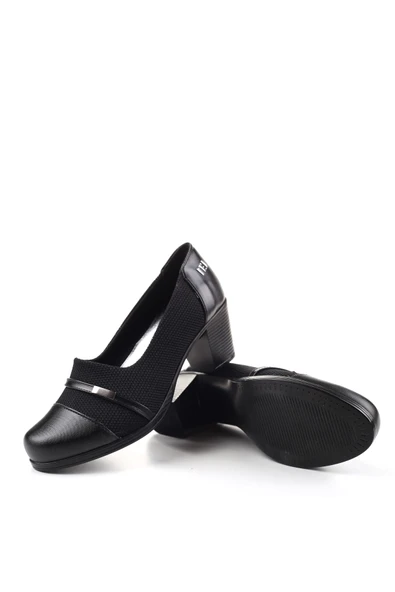 Norfix 1021 Strech 6 cm Kadın Klasik Topuklu Ayakkabı - Resim 7