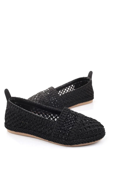 Papuç Sepeti 3958 Kadın Dantel Örme Günlük Ayakkabı - Resim 9