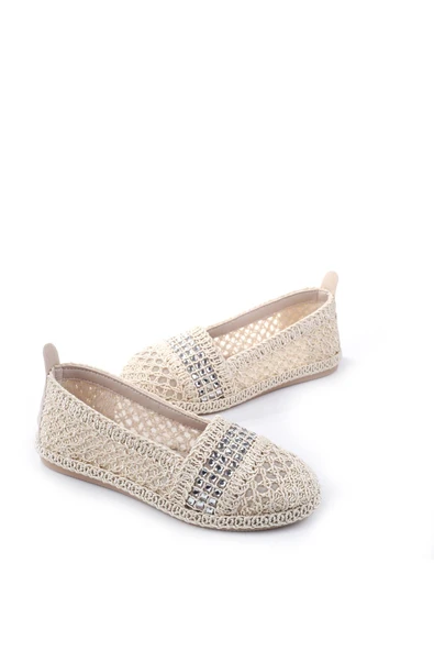 Papuç Sepeti 3958 Kadın Dantel Örme Günlük Ayakkabı - Resim 10