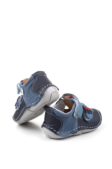 PapuçSepeti 3935 Rahat Ortopedik Taban Deri İlk Adım Erkek Bebek Ayakkabısı - Resim 5