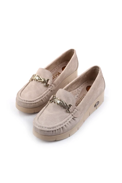 Koreli 3854 Dolgu Topuk Günlük Kadın Babet Ayakkabı - Resim 6