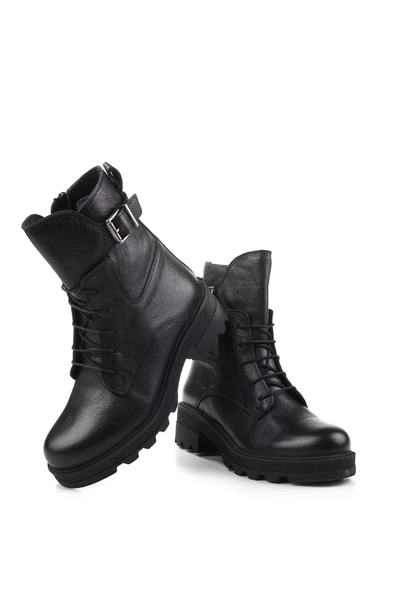 Castle Black 212580-1 Termo Taban Hakiki Deri Günlük Kadın Bot - Resim 3