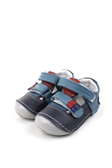 PapuçSepeti 3935 Rahat Ortopedik Taban Deri İlk Adım Erkek Bebek Ayakkabısı - Resim 3