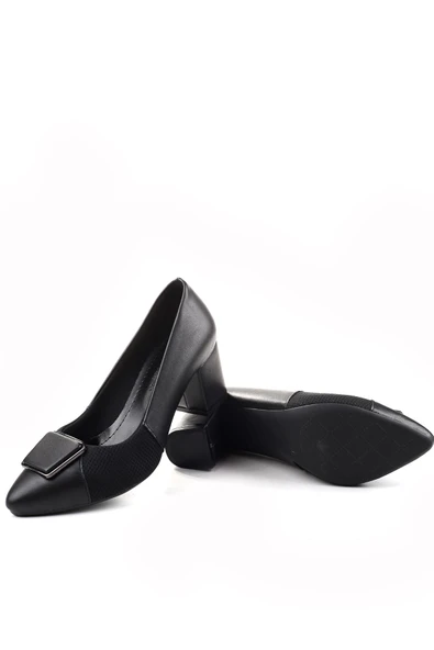 Papuç Sepeti 904-2 Kadın 6 Cm Kare Topuklu Ayakkabı - Resim 9