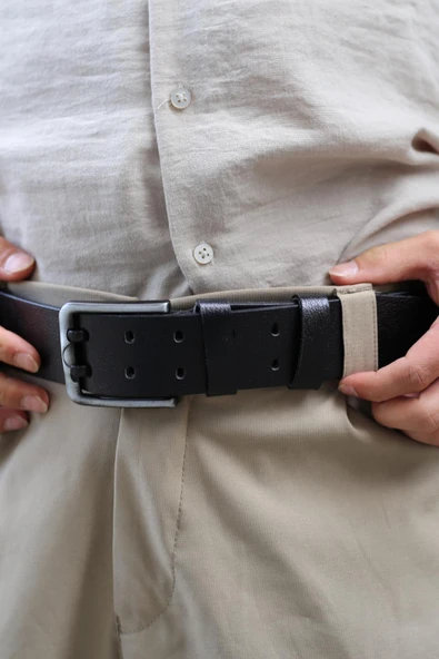 Papuç Sepeti Smt-3995 Erkek Hakiki Deri Kot Kemeri ürün görseli