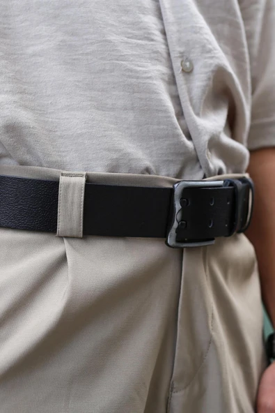 Papuç Sepeti Smt-3995 Erkek Hakiki Deri Kot Kemeri - Resim 2