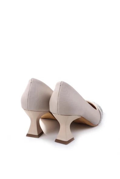 Bilener 3921 Kadın 6 cm Topuklu Taşlı & Cilt Ayakkabı - 9