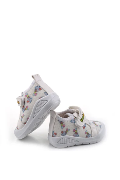 Şirin Bebe 3815 İlk Adım Ortopedik Kız Bebek Yazlık Keten Ayakkabı - Resim 11