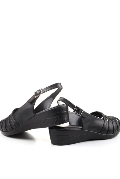 Walkenzo 3785 Ortopedik Büyük Numara Kadın Günlük Sandalet - Resim 4