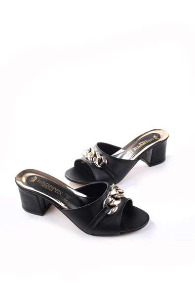 Walkenzo 3924 Kare Topuk  Bayan Terlik - Resim 2