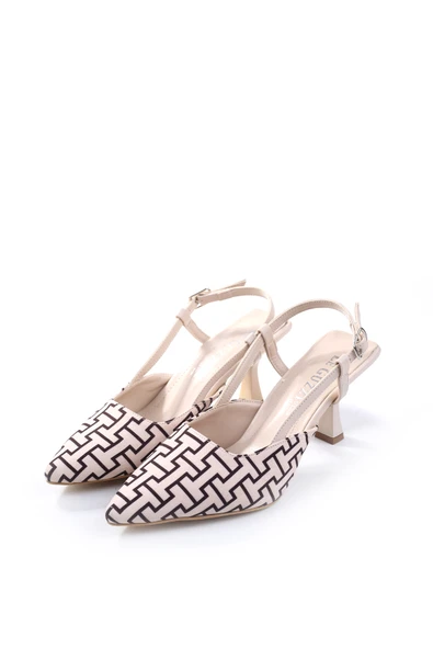 Le Guzzi 3857 Kadın Saten 8 Cm Topuklu Ayakkabı - Resim 4