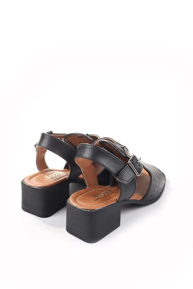 Walkenzo Frzn-1613 Kadın 4,5 Cm Topuklu Yazlık Ayakkabı - Resim 7