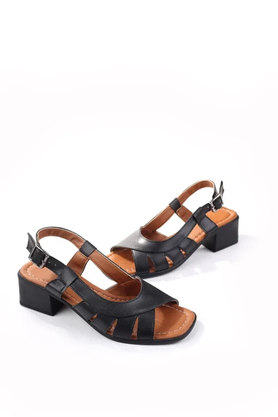 Walkenzo Frzn-1611 Kadın 4,5 Cm Topuklu Yazlık Ayakkabı ürün görseli 1