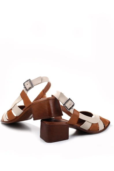 Walkenzo Frzn-1611 Kadın 4,5 Cm Topuklu Yazlık Ayakkabı - Resim 10