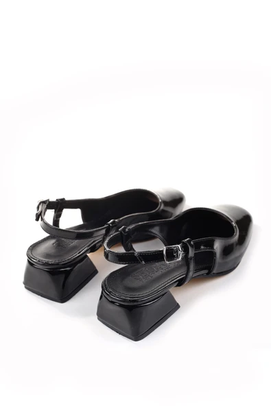 Walkenzo 150 Kadın Rugan Babet Ayakkabı - Resim 4