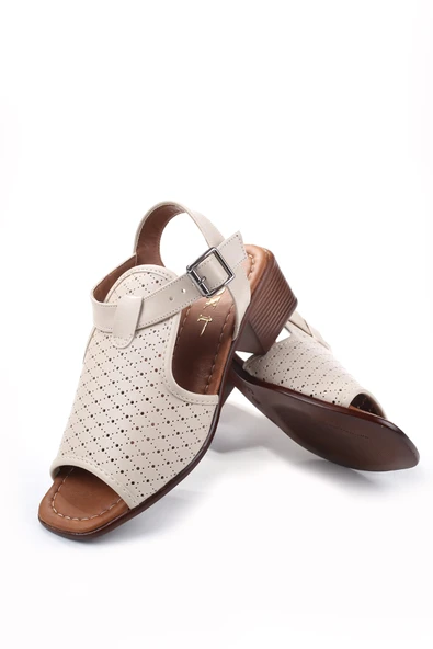 Walkenzo Frzn-1613 Kadın 4,5 Cm Topuklu Yazlık Ayakkabı - Resim 6