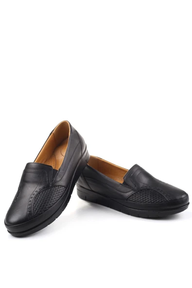 Walkenzo 3774 Kadın Hakiki Deri Ortopedik Ayakkabı - Resim 2