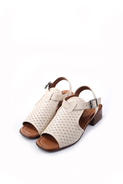 Walkenzo Frzn-1613 Kadın 4,5 Cm Topuklu Yazlık Ayakkabı - Resim 4