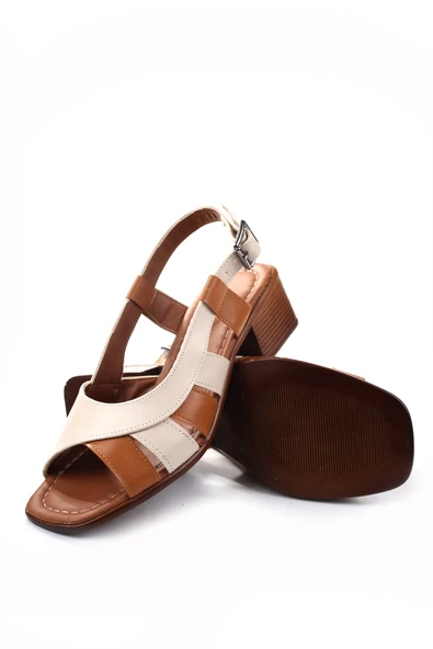 Walkenzo Frzn-1611 Kadın 4,5 Cm Topuklu Yazlık Ayakkabı - Resim 11