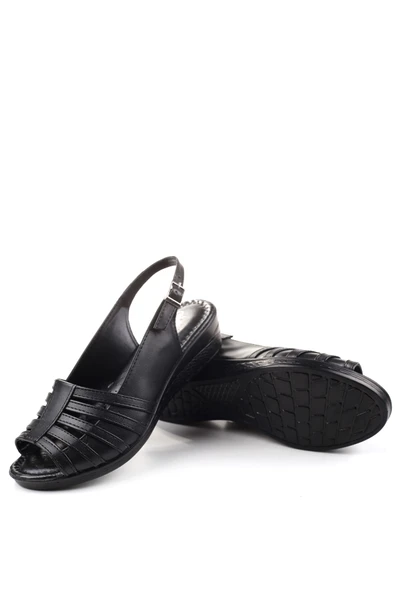 Walkenzo 3785 Ortopedik Büyük Numara Kadın Günlük Sandalet - Resim 5