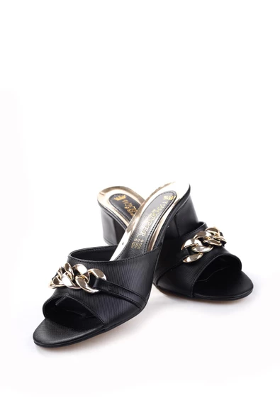 Walkenzo 3924 Kare Topuk  Bayan Terlik - Resim 5